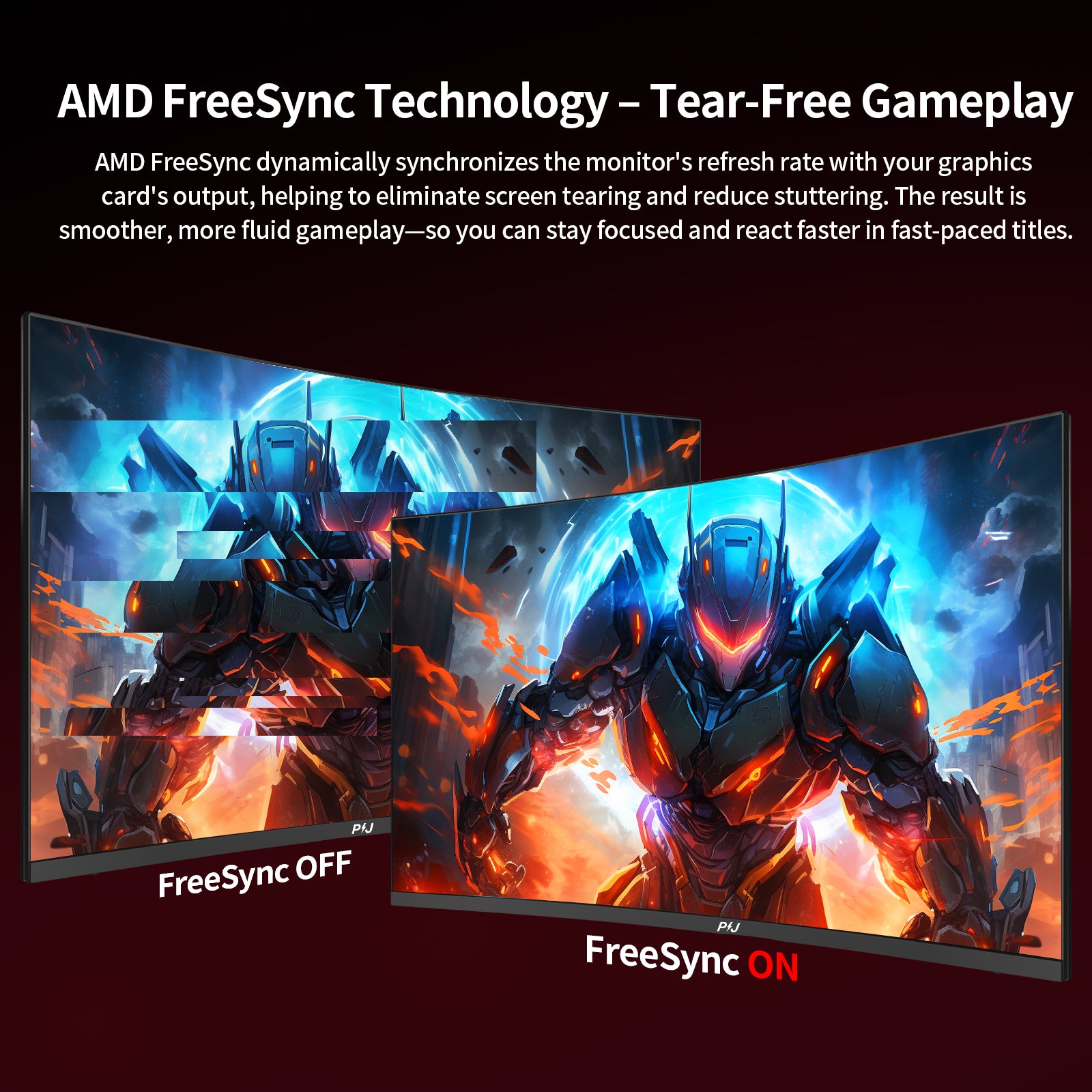 PIJ 32" Curved Gaming Monitor 4K, 160Hz UHD PC Monitor Built-in Speakers, Computer Screen for Home Office Entertainment, DP, HDMI, VA Panel, Compatible with Wall Mounting 75 * 75MM